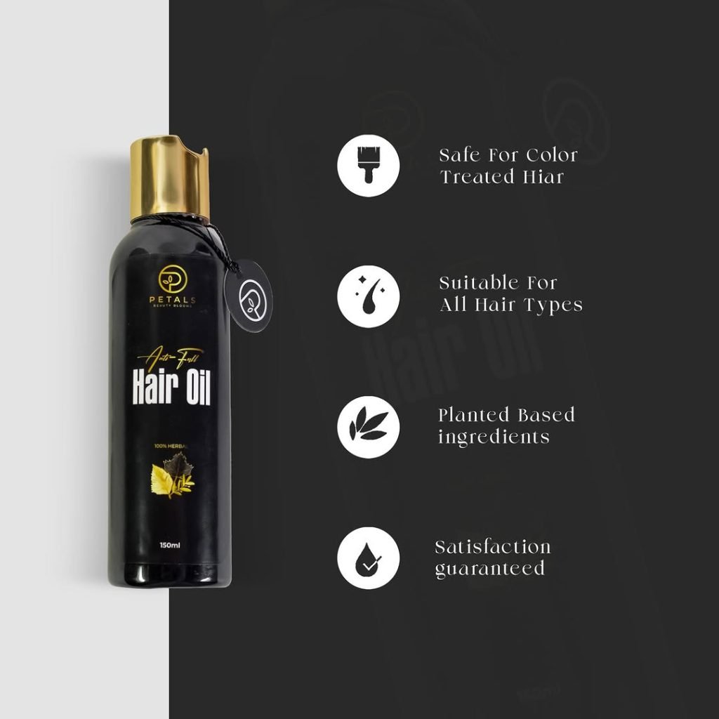 Nourish your hair naturally with Petals Herbal Hair Oil
